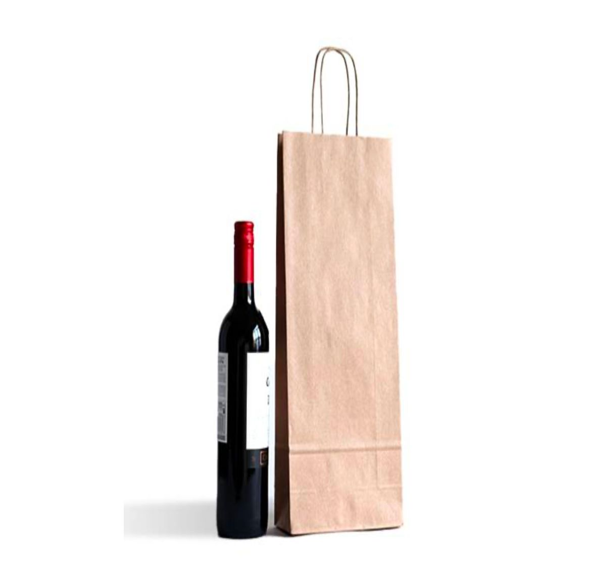 Brown Kraft Paper Carry Bags - Image 3